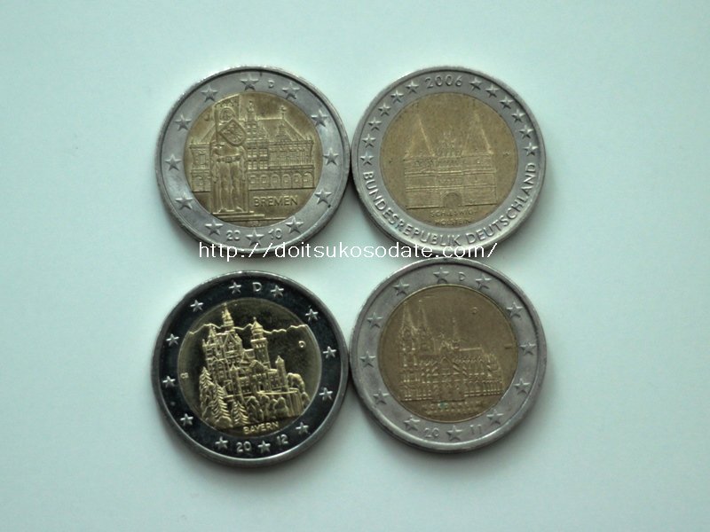 2ユーロ記念硬貨：ドイツ滞在や旅行のお楽しみ | ドイツ子育て生活